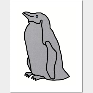 Silver Metallic Penguin Posters and Art